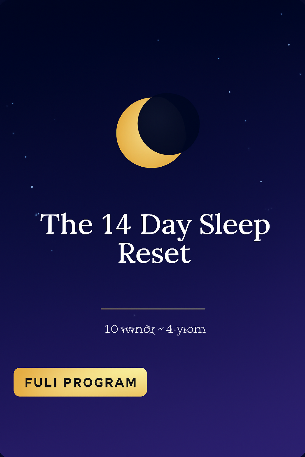 The 14-Day Sleep Reset #F333